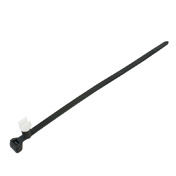 T50SVC4S Black 2-Piece Fixing Tie With White Pipe Clip
